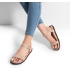 image:imageDREAM PAIRS Womens Open Toe Flat Sandals Cute One Band Comfort Arch Support SandalsNude