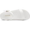 image:imageDREAM PAIRS Womens Open Toe Flat Sandals Cute One Band Comfort Arch Support SandalsWhite