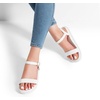 image:imageDREAM PAIRS Womens Open Toe Flat Sandals Cute One Band Comfort Arch Support SandalsWhite