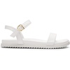image:imageDREAM PAIRS Womens Open Toe Flat Sandals Cute One Band Comfort Arch Support SandalsWhite