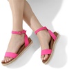 image:imageDREAM PAIRS Womens Open Toe Platform Espadrille Wedge Sandals Comfortable One Band Dressy Casual Sandals for WomenFuchsiaSuede