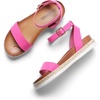 image:imageDREAM PAIRS Womens Open Toe Platform Espadrille Wedge Sandals Comfortable One Band Dressy Casual Sandals for WomenFuchsiaSuede