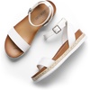image:imageDREAM PAIRS Womens Open Toe Platform Espadrille Wedge Sandals Comfortable One Band Dressy Casual Sandals for WomenWhitePu