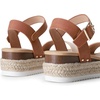 image:imageDREAM PAIRS Womens Platform Espadrilles Wedge Sandals Comfortable Open Toe One Band Sandals for Women Dressy Casual SummerBeigeTan