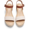 image:imageDREAM PAIRS Womens Platform Espadrilles Wedge Sandals Comfortable Open Toe One Band Sandals for Women Dressy Casual SummerBeigeTan