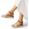 image:imageDREAM PAIRS Womens Platform Espadrilles Wedge Sandals Comfortable Open Toe One Band Sandals for Women Dressy Casual SummerBeigeTan