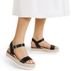 image:imageDREAM PAIRS Womens Platform Espadrilles Wedge Sandals Comfortable Open Toe One Band Sandals for Women Dressy Casual SummerBlack