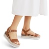 image:imageDREAM PAIRS Womens Platform Espadrilles Wedge Sandals Comfortable Open Toe One Band Sandals for Women Dressy Casual SummerBrown