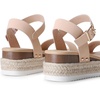 image:imageDREAM PAIRS Womens Platform Espadrilles Wedge Sandals Comfortable Open Toe One Band Sandals for Women Dressy Casual SummerNude
