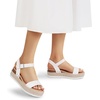 image:imageDREAM PAIRS Womens Platform Espadrilles Wedge Sandals Comfortable Open Toe One Band Sandals for Women Dressy Casual SummerWhite