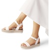 image:imageDREAM PAIRS Womens Platform Espadrilles Wedge Sandals Comfortable Open Toe One Band Sandals for Women Dressy Casual SummerWhite