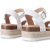 image:imageDREAM PAIRS Womens Platform Espadrilles Wedge Sandals Comfortable Open Toe One Band Sandals for Women Dressy Casual SummerWhite