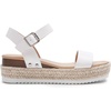 image:imageDREAM PAIRS Womens Platform Espadrilles Wedge Sandals Comfortable Open Toe One Band Sandals for Women Dressy Casual SummerWhite