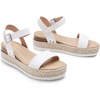 image:imageDREAM PAIRS Womens Platform Espadrilles Wedge Sandals Comfortable Open Toe One Band Sandals for Women Dressy Casual SummerWhite