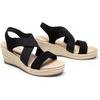 image:imageDREAM PAIRS Womens Platform Espadrilles Wedge Sandals Slip on Elastic Ankle Strap Sandals for Women Casual Dressy SummerBlacknubuck