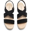 image:imageDREAM PAIRS Womens Platform Espadrilles Wedge Sandals Slip on Elastic Ankle Strap Sandals for Women Casual Dressy SummerBlacknubuck