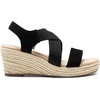 image:imageDREAM PAIRS Womens Platform Espadrilles Wedge Sandals Slip on Elastic Ankle Strap Sandals for Women Casual Dressy SummerBlacknubuck