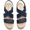image:imageDREAM PAIRS Womens Platform Espadrilles Wedge Sandals Slip on Elastic Ankle Strap Sandals for Women Casual Dressy SummerNavynubuck