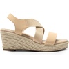 image:imageDREAM PAIRS Womens Platform Espadrilles Wedge Sandals Slip on Elastic Ankle Strap Sandals for Women Casual Dressy SummerNudenubuck
