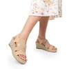image:imageDREAM PAIRS Womens Platform Espadrilles Wedge Sandals Slip on Elastic Ankle Strap Sandals for Women Casual Dressy SummerNudenubuck