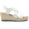 image:imageDREAM PAIRS Womens Platform Espadrilles Wedge Sandals Slip on Elastic Ankle Strap Sandals for Women Casual Dressy SummerWhitepu