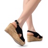 image:imageDREAM PAIRS Womens Platform Wedge Heel Sandals Comfortable Ankle Strap Sandals for Women Casual Dressy SummerSize 10BlackNubuckSDPW2411W