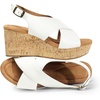 image:imageDREAM PAIRS Womens Platform Wedge Heel Sandals Comfortable Ankle Strap Sandals for Women Casual Dressy SummerSize 8WhitePuSDPW2411W