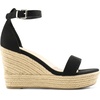 image:imageDREAM PAIRS Womens Platform Wedges Sandals Comfortable Open Toe Espadrilles Sandals Dressy Buckle Ankle Strap Summer ShoesBlack