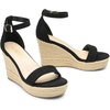 image:imageDREAM PAIRS Womens Platform Wedges Sandals Comfortable Open Toe Espadrilles Sandals Dressy Buckle Ankle Strap Summer ShoesBlack