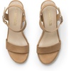 image:imageDREAM PAIRS Womens Platform Wedges Sandals Comfortable Open Toe Espadrilles Sandals Dressy Buckle Ankle Strap Summer ShoesCamel