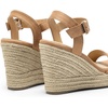 image:imageDREAM PAIRS Womens Platform Wedges Sandals Comfortable Open Toe Espadrilles Sandals Dressy Buckle Ankle Strap Summer ShoesCamel