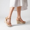 image:imageDREAM PAIRS Womens Platform Wedges Sandals Comfortable Open Toe Espadrilles Sandals Dressy Buckle Ankle Strap Summer ShoesCamel