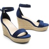 image:imageDREAM PAIRS Womens Platform Wedges Sandals Comfortable Open Toe Espadrilles Sandals Dressy Buckle Ankle Strap Summer ShoesNavy
