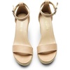 image:imageDREAM PAIRS Womens Platform Wedges Sandals Comfortable Open Toe Espadrilles Sandals Dressy Buckle Ankle Strap Summer ShoesNude