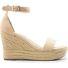 image:imageDREAM PAIRS Womens Platform Wedges Sandals Comfortable Open Toe Espadrilles Sandals Dressy Buckle Ankle Strap Summer ShoesNude