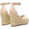 image:imageDREAM PAIRS Womens Platform Wedges Sandals Comfortable Open Toe Espadrilles Sandals Dressy Buckle Ankle Strap Summer ShoesNude