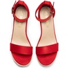 image:imageDREAM PAIRS Womens Platform Wedges Sandals Comfortable Open Toe Espadrilles Sandals Dressy Buckle Ankle Strap Summer ShoesRedsuede