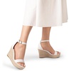 image:imageDREAM PAIRS Womens Platform Wedges Sandals Comfortable Open Toe Espadrilles Sandals Dressy Buckle Ankle Strap Summer ShoesWhitepu