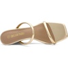 image:imageDREAM PAIRS Womens Slides Wedge Sandals Two Strap Square Open Toe Dress ShoesGold