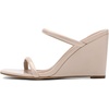 image:imageDREAM PAIRS Womens Slides Wedge Sandals Two Strap Square Open Toe Dress ShoesNude