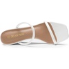 image:imageDREAM PAIRS Womens Slides Wedge Sandals Two Strap Square Open Toe Dress ShoesWhite