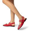image:imageDREAM PAIRS Womens Slingback Ballet Flats Pointed Toe Buckle Comfortable Dress Slipon Flat ShoesRed