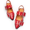image:imageDREAM PAIRS Womens Slingback Ballet Flats Pointed Toe Buckle Comfortable Dress Slipon Flat ShoesRed