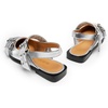 image:imageDREAM PAIRS Womens Slingback Ballet Flats Pointed Toe Buckle Comfortable Dress Slipon Flat ShoesSilver