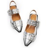 image:imageDREAM PAIRS Womens Slingback Ballet Flats Pointed Toe Buckle Comfortable Dress Slipon Flat ShoesSilver
