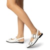 image:imageDREAM PAIRS Womens Slingback Ballet Flats Pointed Toe Buckle Comfortable Dress Slipon Flat ShoesWhite