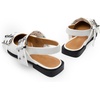 image:imageDREAM PAIRS Womens Slingback Ballet Flats Pointed Toe Buckle Comfortable Dress Slipon Flat ShoesWhite