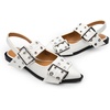 image:imageDREAM PAIRS Womens Slingback Ballet Flats Pointed Toe Buckle Comfortable Dress Slipon Flat ShoesWhite