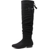 image:imageDREAM PAIRS Womens Suede Over The Knee Thigh High Winter BootsBlackp
