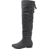 image:imageDREAM PAIRS Womens Suede Over The Knee Thigh High Winter BootsGrey